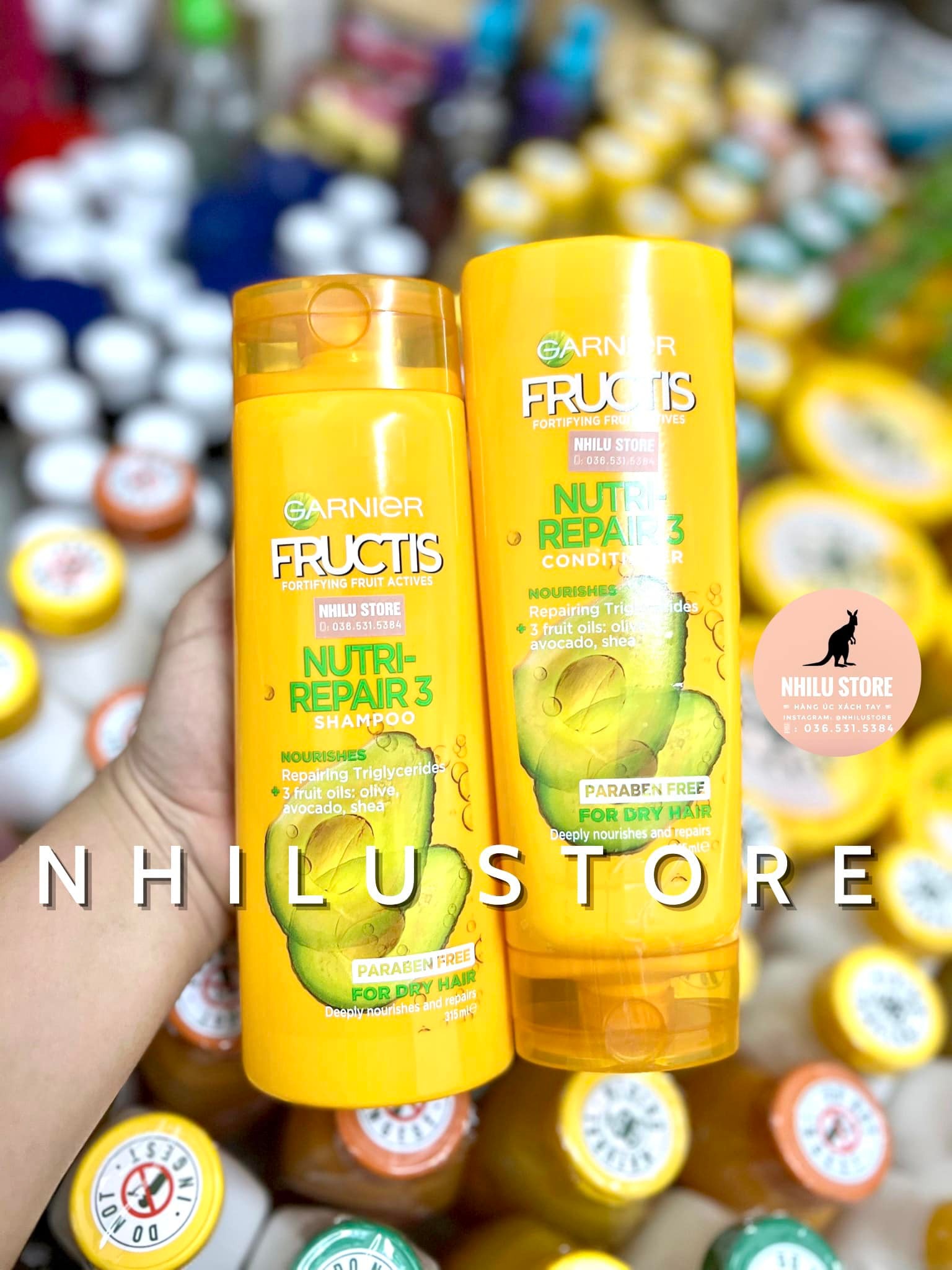 Bộ đôi gội xả garnier bơ