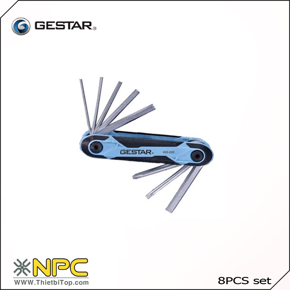 Bộ lục giác gấp 8pcs đa năng ge666-698 gestar 23-063