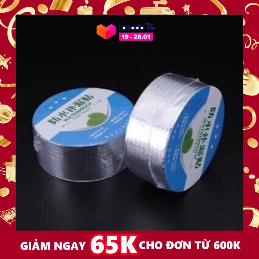 [HCM](Combo 2 Cuộn) Băng Keo Siêu Dính Đa Năng Keo dán chống thấm đa năng cho tường trần nhà mái tôn ống nước bể nước xô chậu phao bơi bể bơi đồ bơm hơi (TRẮNG)
