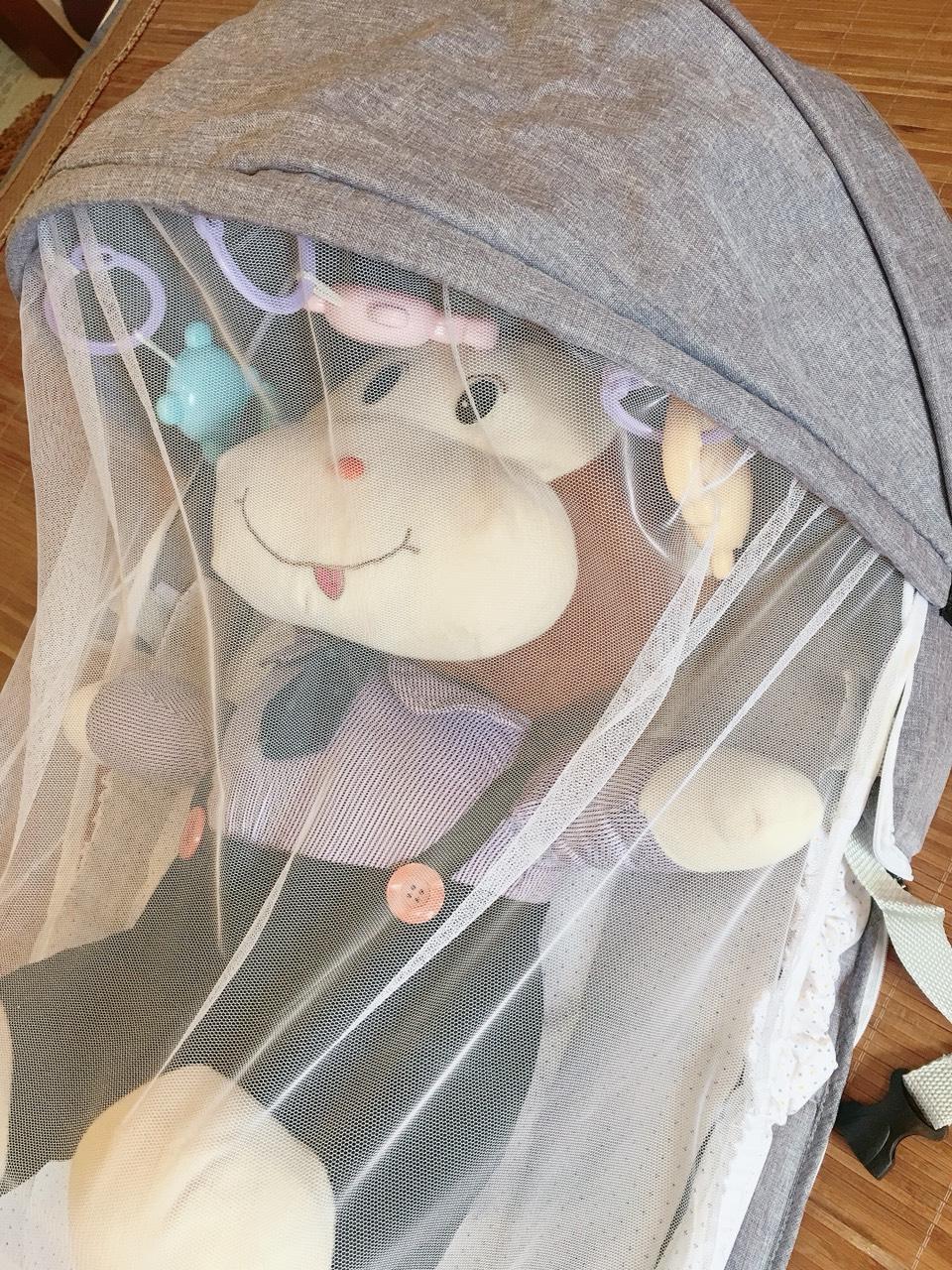 Nôi gấp gọn ngủ chung giường cho bé, giường nôi di động, giuong noi cho be- Ảnh thật, được chọn màu