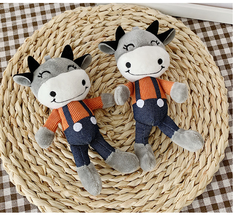 Móc khóa thú bông thời trang Hình Trâu - Hình Ếch Shalla C43