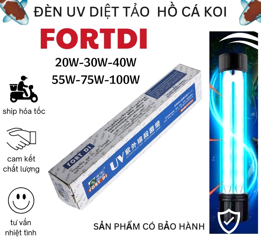 Đèn UV Diệt Khuẩn & Tảo – Bảo Vệ Nước Hồ Cá Koi – An Toàn Bền Tiết Kiệm Điện