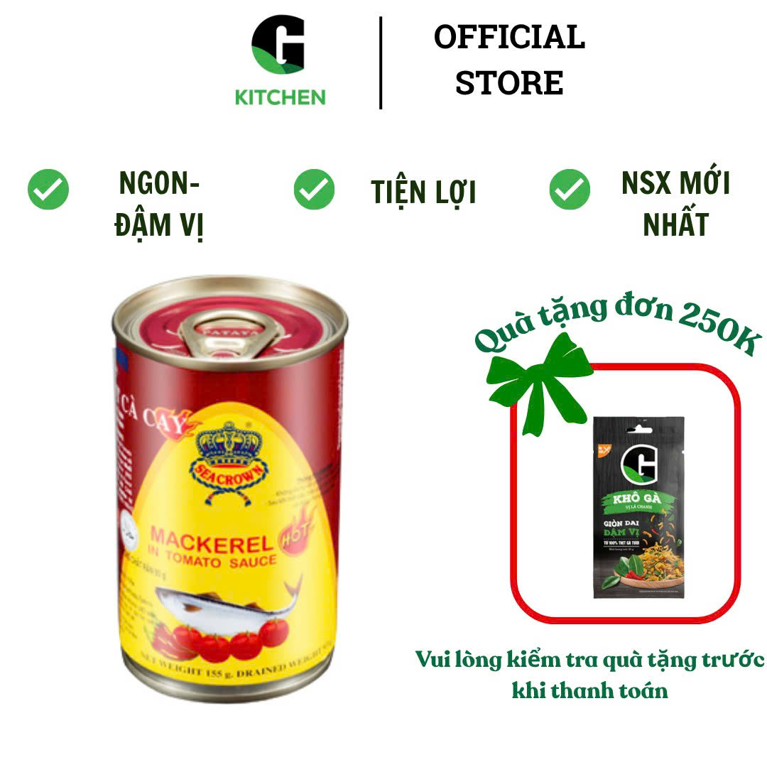 Cá Nục Sea Crow 155g xốt cà/ xốt cà cay/ xốt ớt chua ngọt/ kho tiêu [Giao toàn quốc]