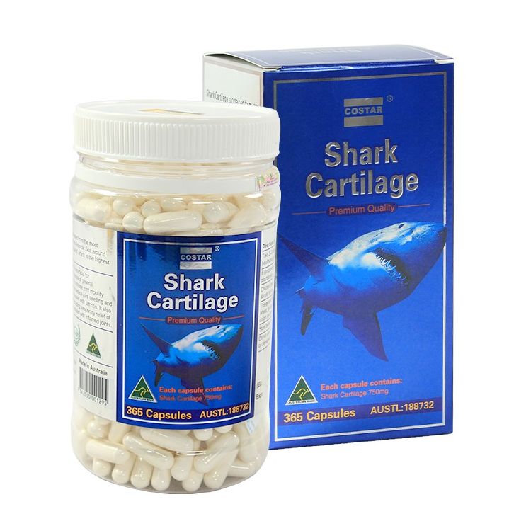 Sụn vi cá mập blue shark cartilage 750mg Úc Hỗ trợ Xương Khớp