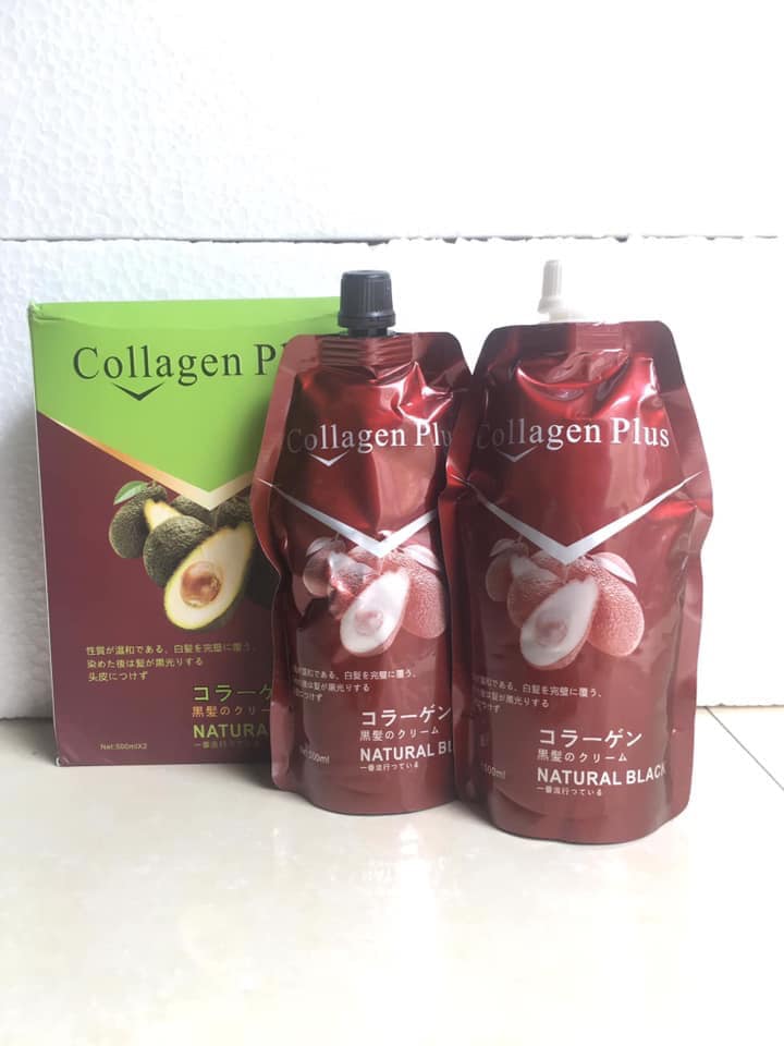 Nhuộm đen không dính da đầu chiết xuất từ quả bơ 500ml x 2