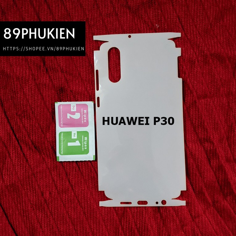 Miếng dán chống xước PPF full viền Huawei P30