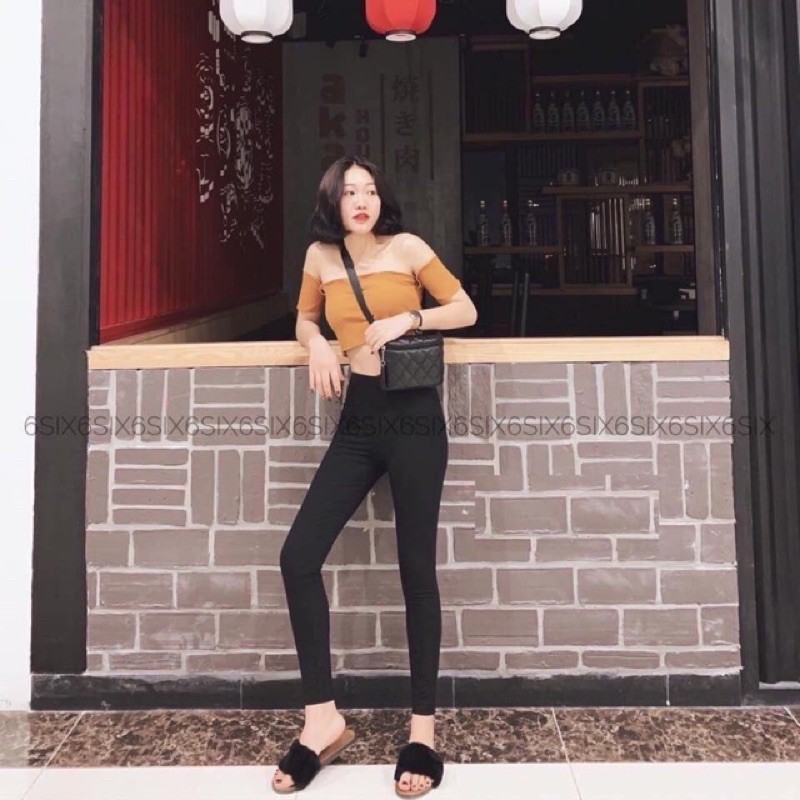 Quần leging nâng Mông ôm dáng cạp cao siêu có dãn