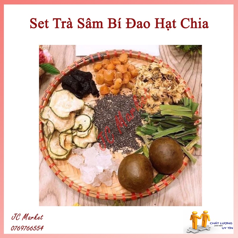 Combo trà sâm bí đao hạt chia