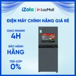 Tủ lạnh Toshiba Inverter 180 lít GR-RT234WE-PMV(52) - Ngăn Cooling Zone 0°C - Công nghệ PureBio bộ lọc tinh thể Ag+ - Làm lạnh đa chiều