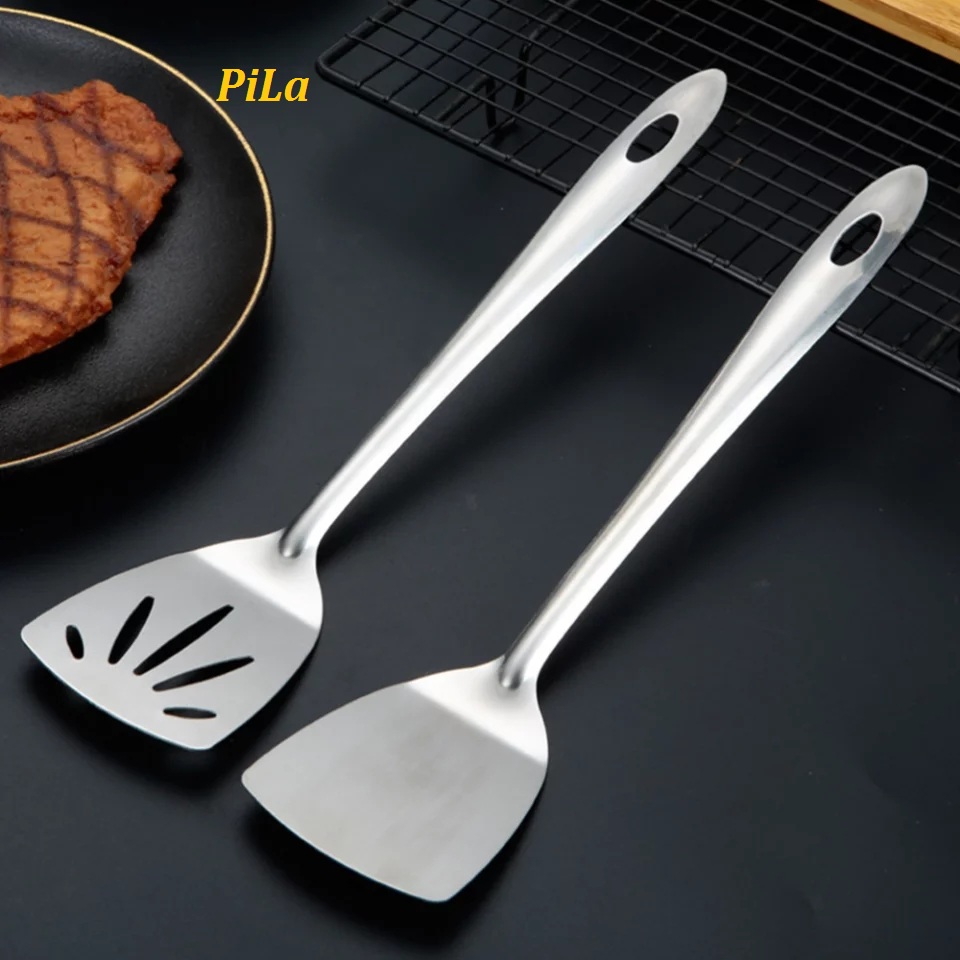 Vá Sạn Chiên Trứng Inox Size MiNi Gọn Gàng, Chất Inox Sáng Bóng