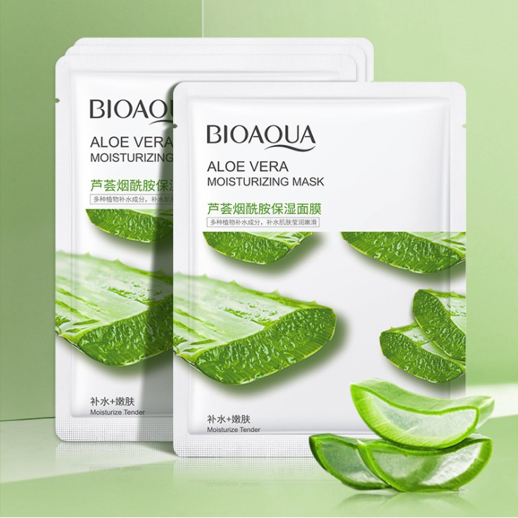 Mặt nạ nha đam bioaqua mặt nạ dưỡng da nha đam,lô hội _ hataji