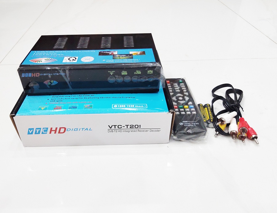 Đầu thu truyền hình kỹ thuật số DVB T2 VTC model T201