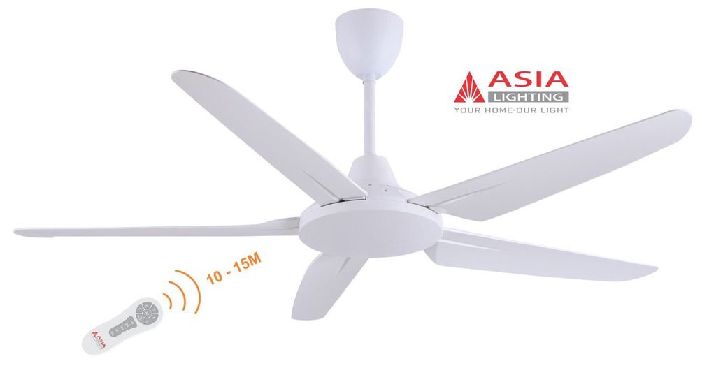 Quạt trần 5 cánh có điều khiển asia qt05 - hàng việt nam