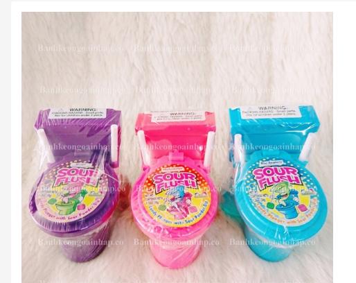 Combo 2 kẹo mút bồn cầu sour flush 39g xách tay mỹ