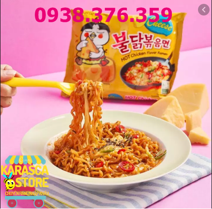 [GIÁ SỈ] 1 Thùng Mì Khô Gà Cay Vị Phô Mai Samyang Hàn Quốc 140gr/Gói (Thùng 40 Gói)