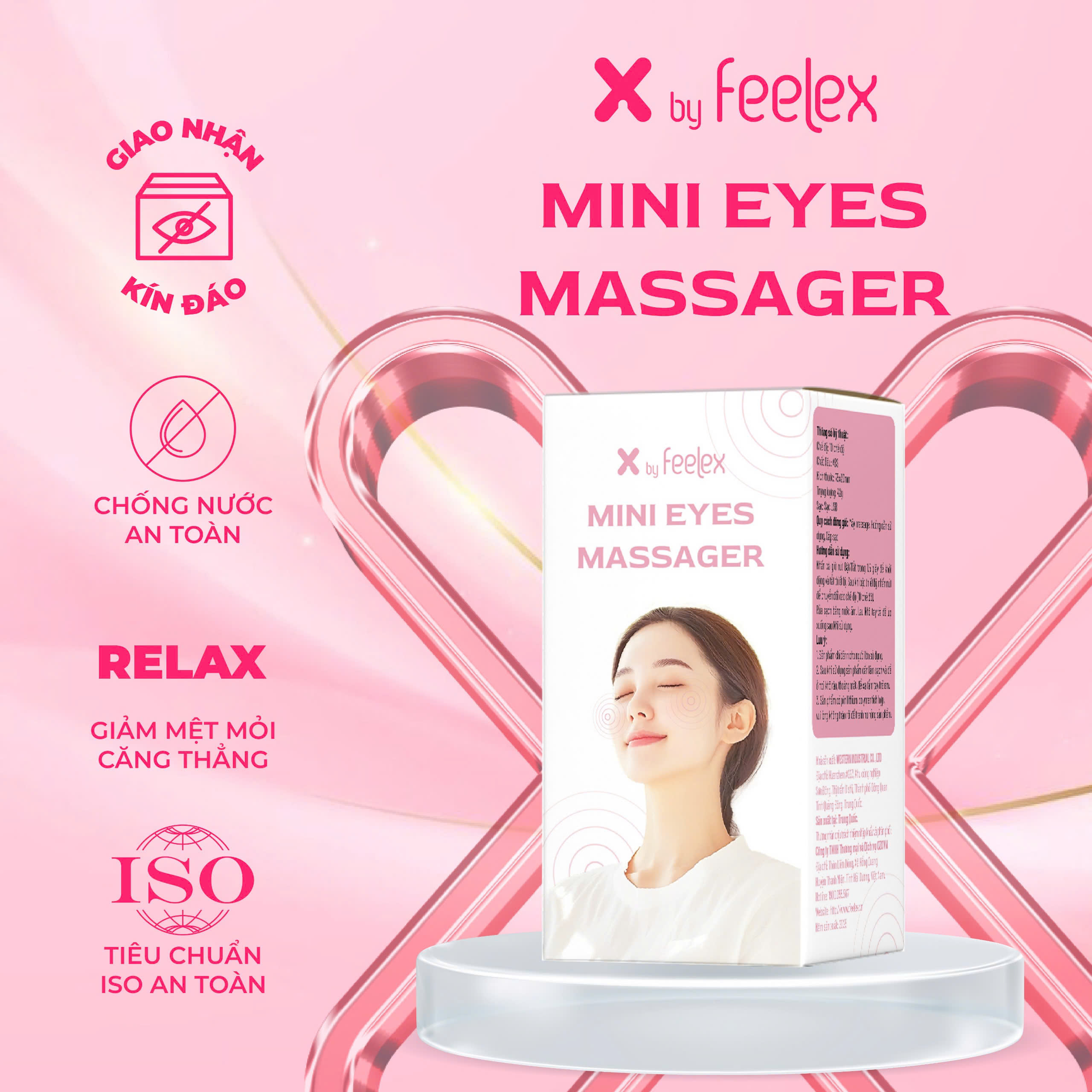Máy massage mini X by Feelex nhỏ gọn, đa năng, dễ dàng sử dụng giúp thư giãn toàn thân