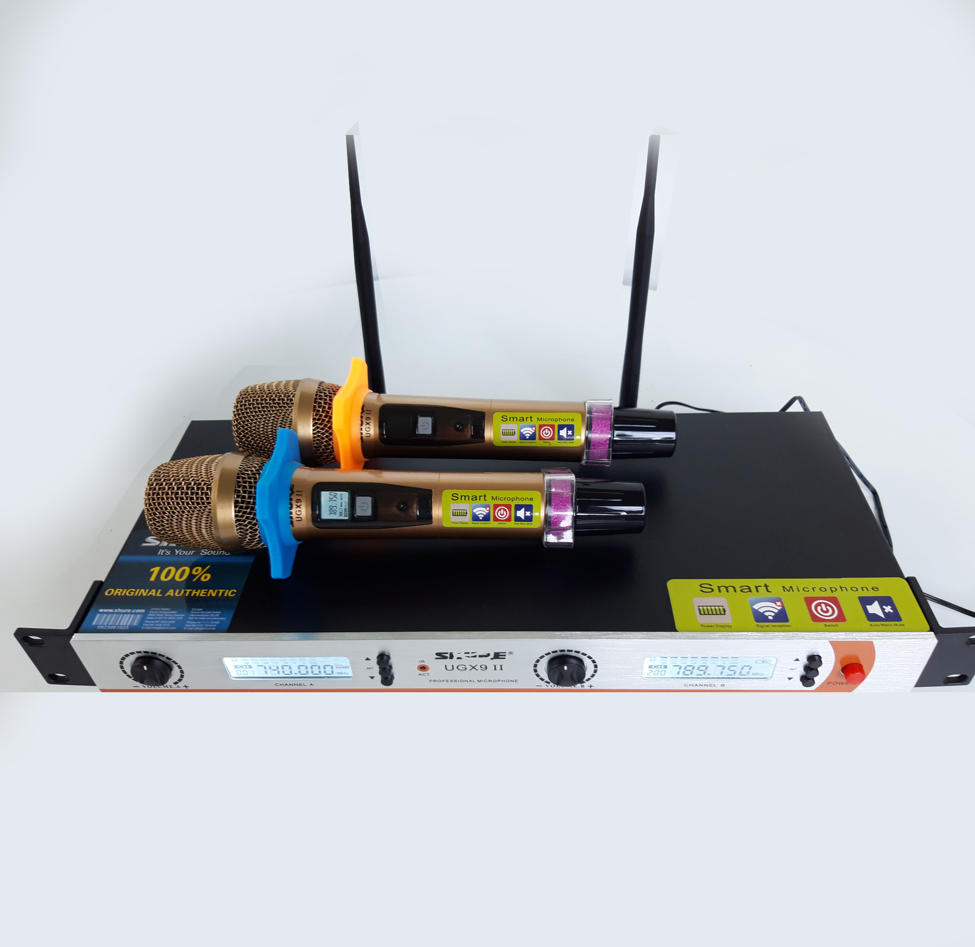 Micro không dây shure ugx9 II - G chính hiệu vỉ mạch đỏ