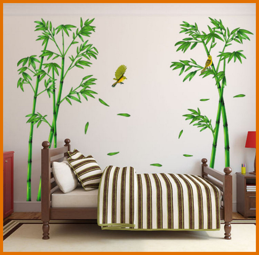 Decal dán tường cây tre xanh DLX 0779C