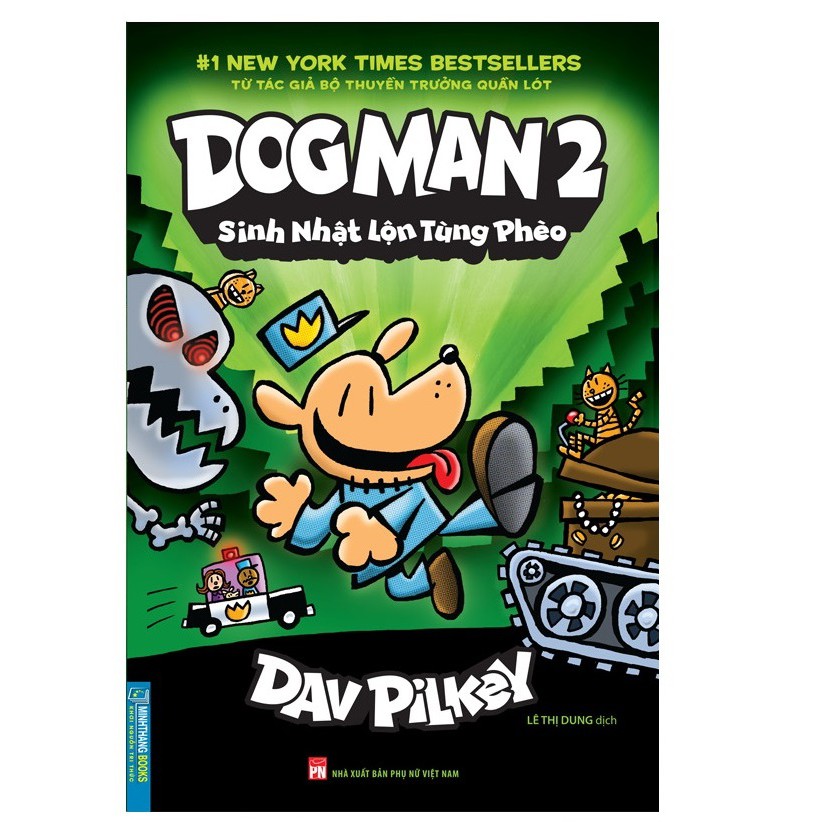 Sách - dog man 2 - sinh nhật lộn tùng phèo