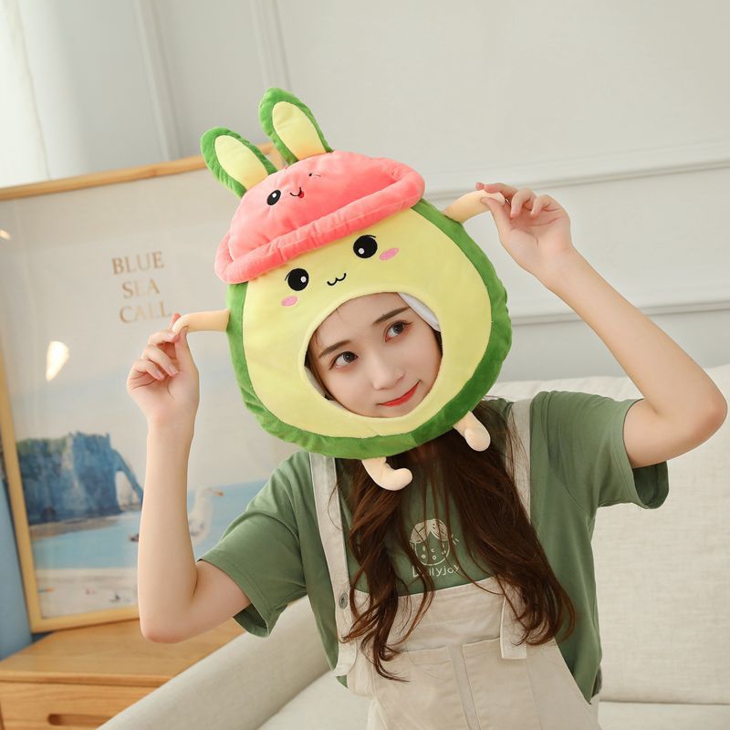 XIR Bán Nóng   Mũ Trùm Đầu Thỏ Bơ   Bọc Đầu Lông Nhung   Đạo Cụ Chụp Ảnh Đạo Cụ Chụp Ảnh   Mũ Trùm Đầu Hoạt Hình RR20