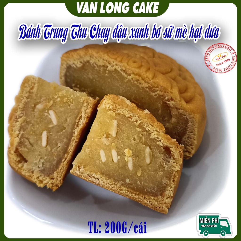 Bánh trung thu đậu xanh chay 200g