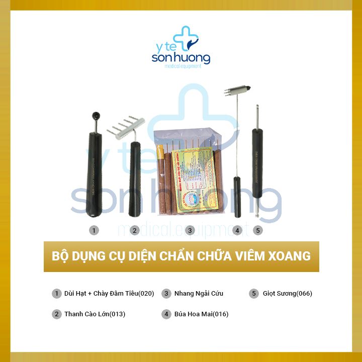 Dụng cụ diện chẩn - Bộ dụng cụ diện chẩn chữa viêm xoang loại 1