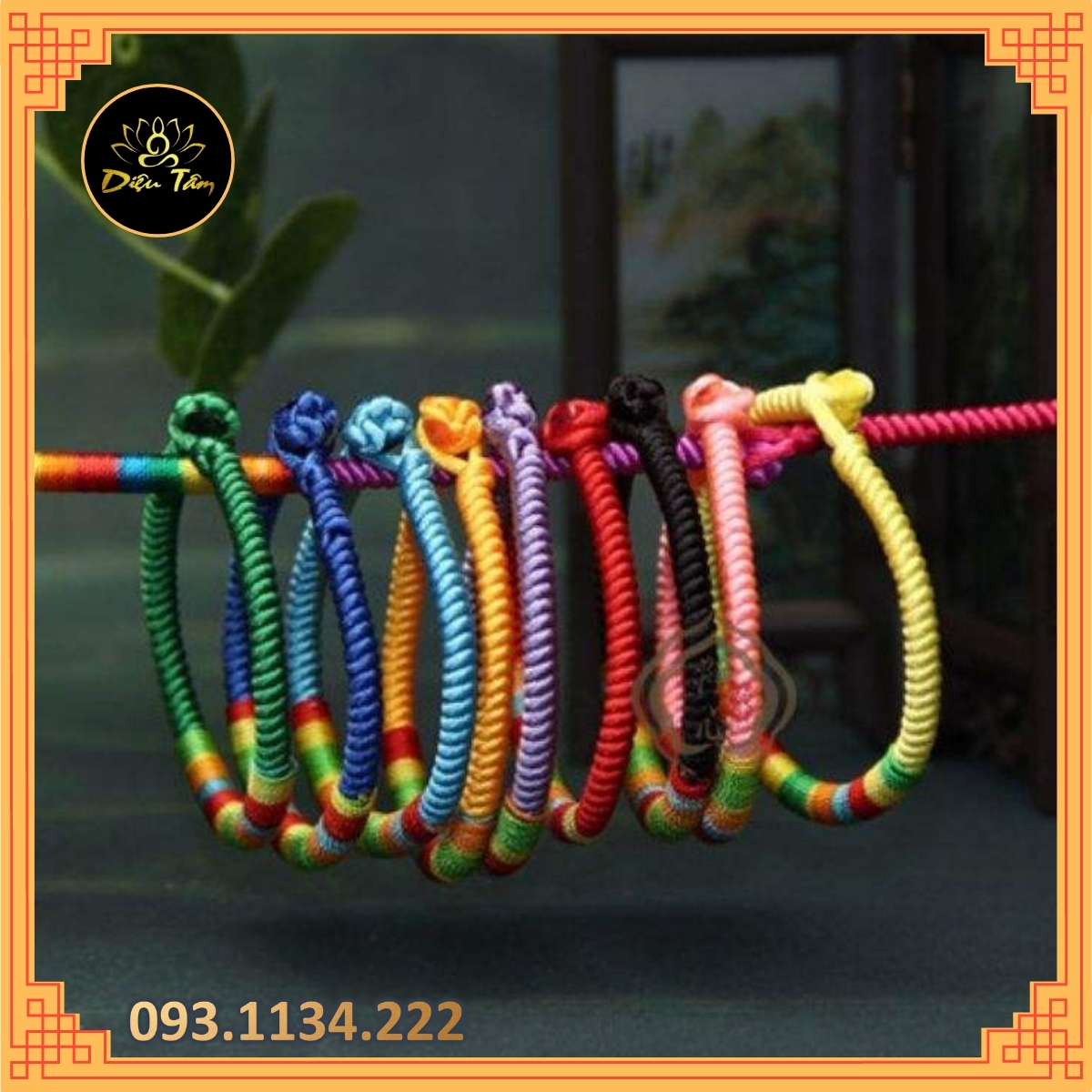 Vòng tay chỉ ngũ sắc nelpal, lắc tay chỉ ngũ sắc đã gia trì