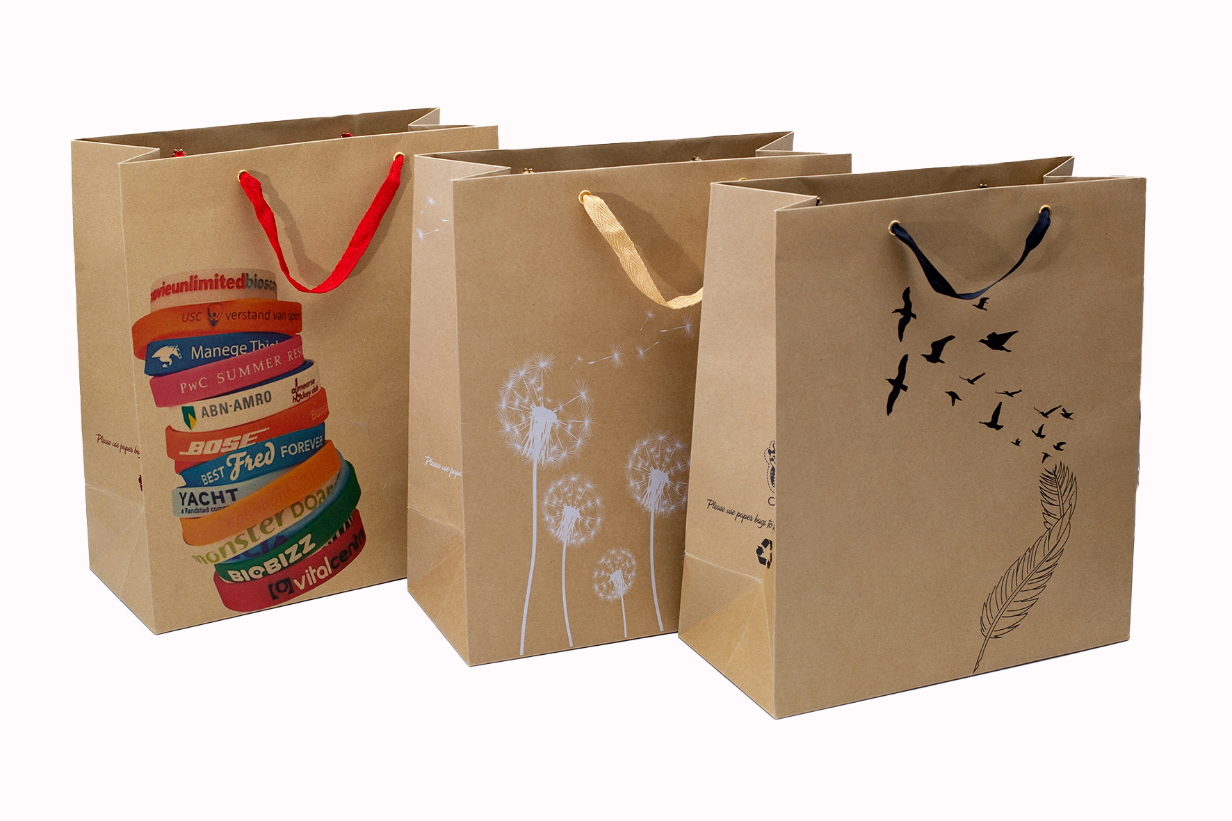 Túi kraft đứng lớn phượng hoàng kn110 - 32 x 26 x 10 cm