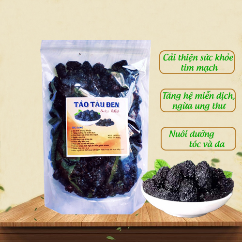 Táo Tàu Đen, Táo Tàu Sấy Khô giúp làm đẹp da, ngủ ngon giấc và tốt cho hệ tiêu hóa - 1kg