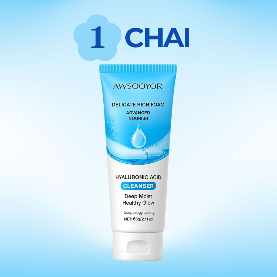 AWSOOYOR Sữa rửa mặt Amino Acid mang lại cảm giác da sạch thoáng, cảm giác ẩm mượt dễ chịu, hỗ trợ làm giảm dầu thừa, phù hợp nhiều loại da, thích hợp cho cả nam & nữ, 60g - 5
