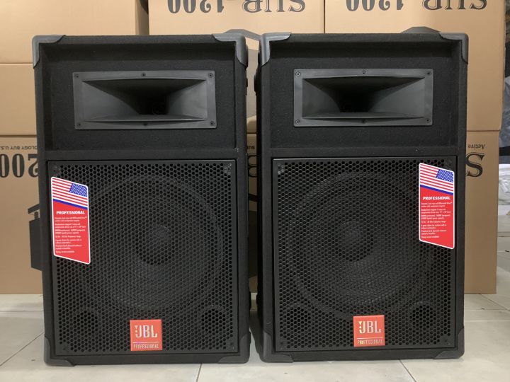 Cặp Loa đứng 3 tấc bọc nỉ cao cấp 1 bass 30 và 1 chép kèn chuyên karaoke và nghe nhạc ( 1 cặp)