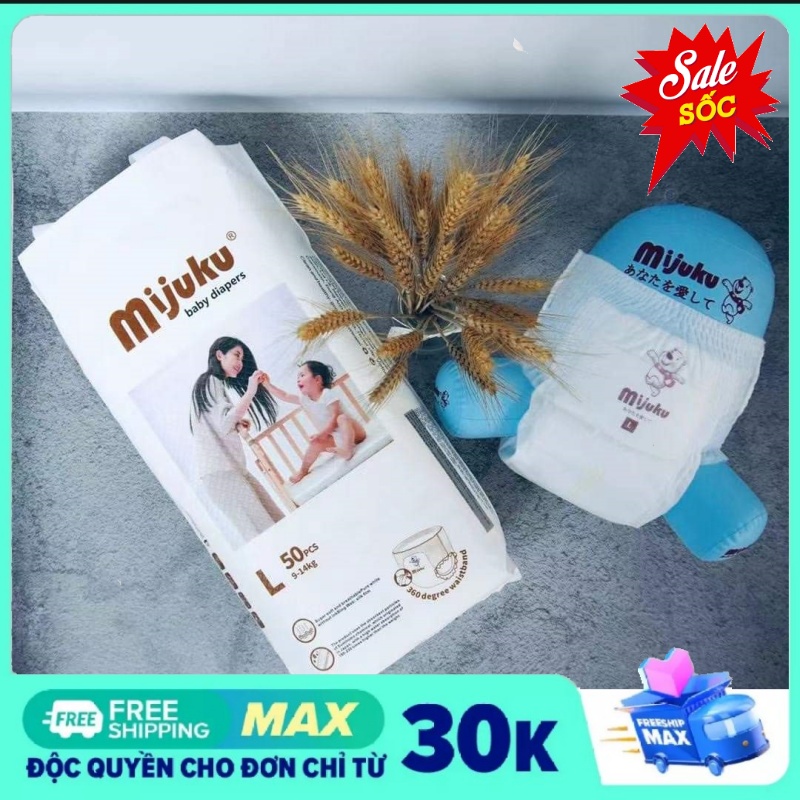 Bỉm/ tã quần mijuku cao cấp chính hãng 100 miếng