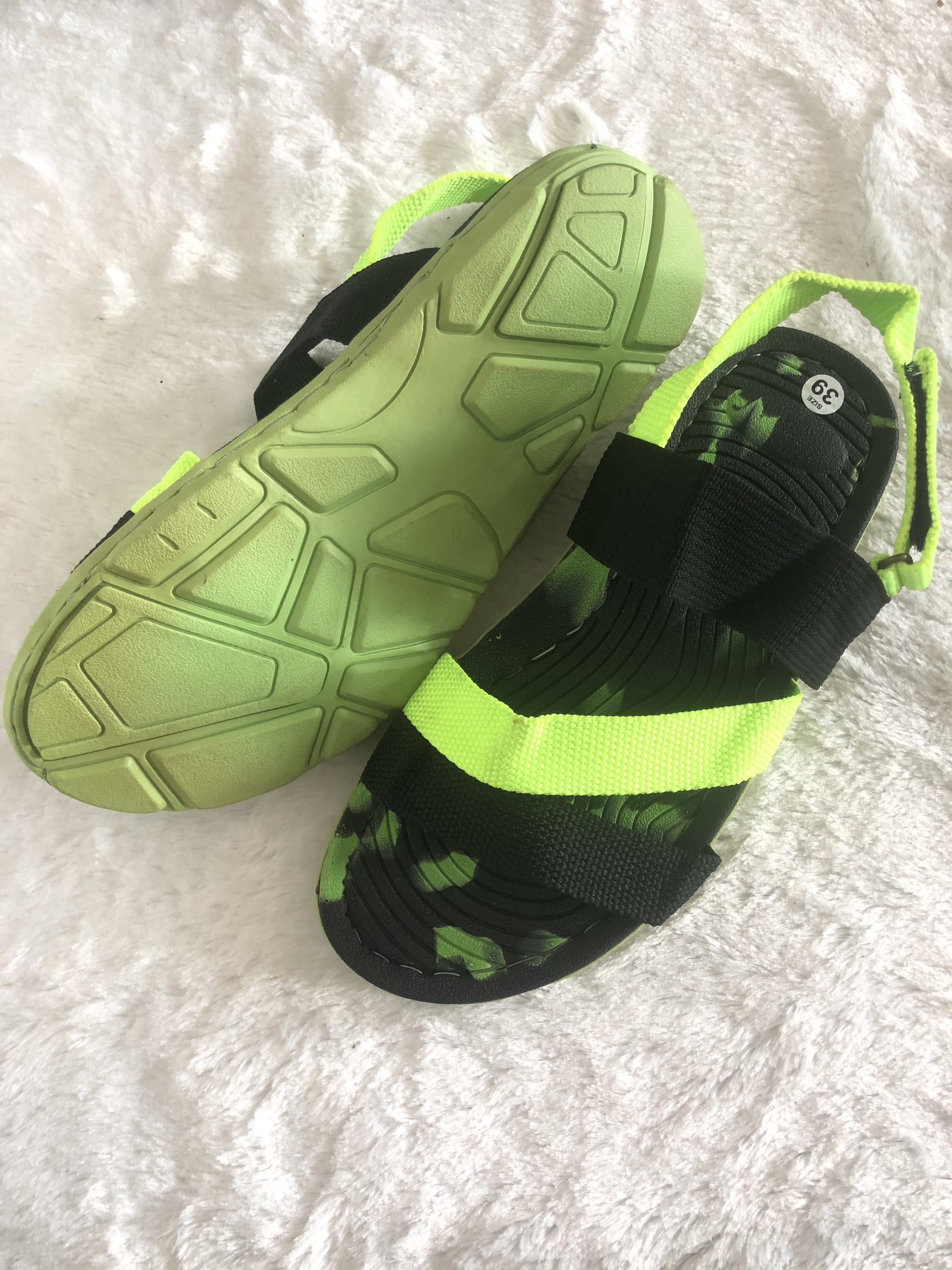 Sandal quai dù lẻ size đế cao su êm-SALE-Hỗ trợ khâu