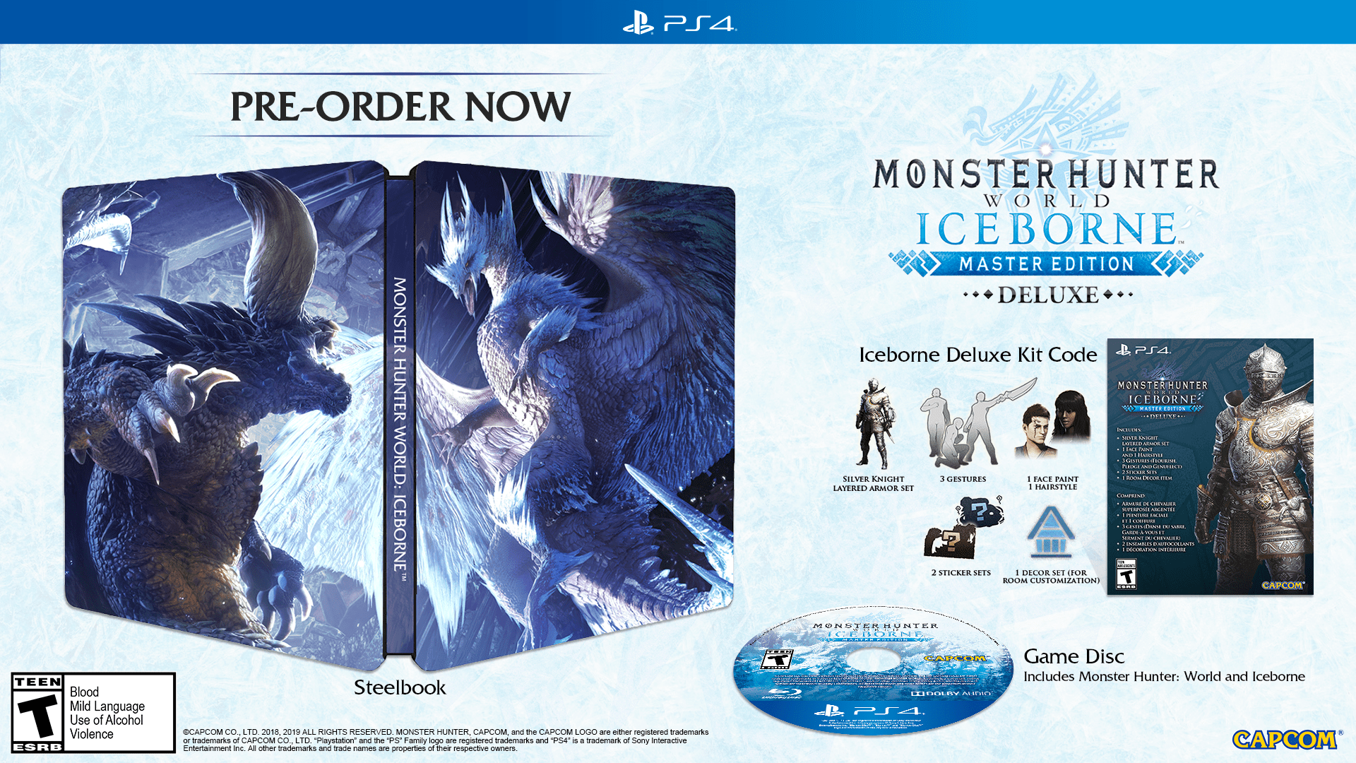 [PS4-US] Đĩa game Monster Hunter World - Iceborne Master Edition DELUXE STEELBOOK - PlayStation 4