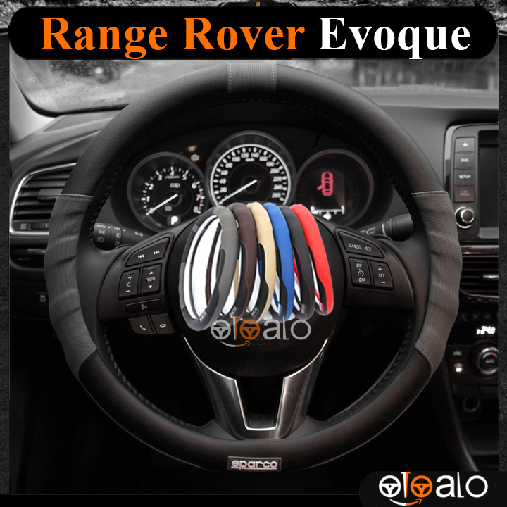 Bọc vô lăng Sparco Range Rover Evoque da PU CAO CẤP - OTOALO