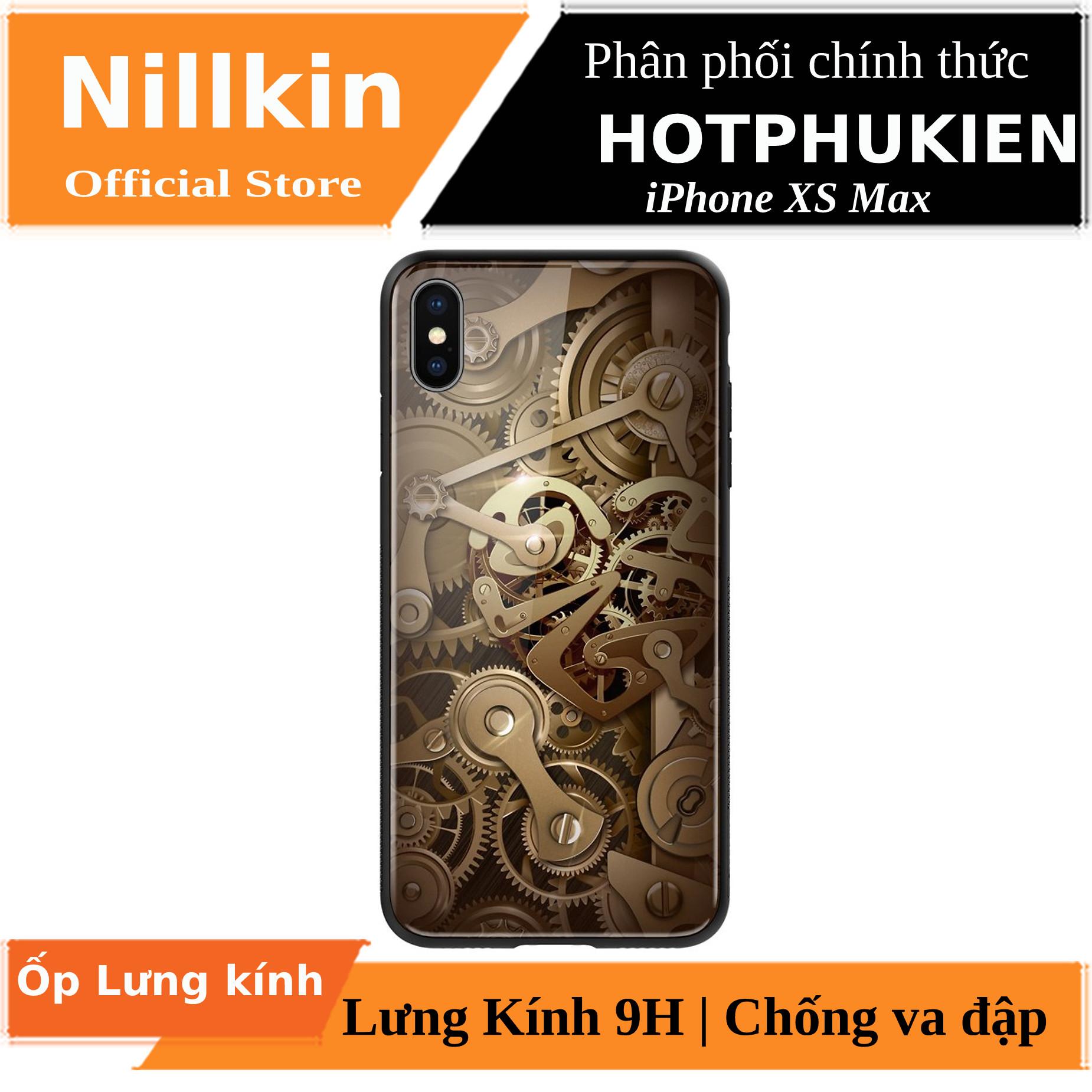 Ốp lưng kính cường lực cho iPhone XS MAX hiệu Nillkin Gear Case - Phân phối bởi Hotphukien