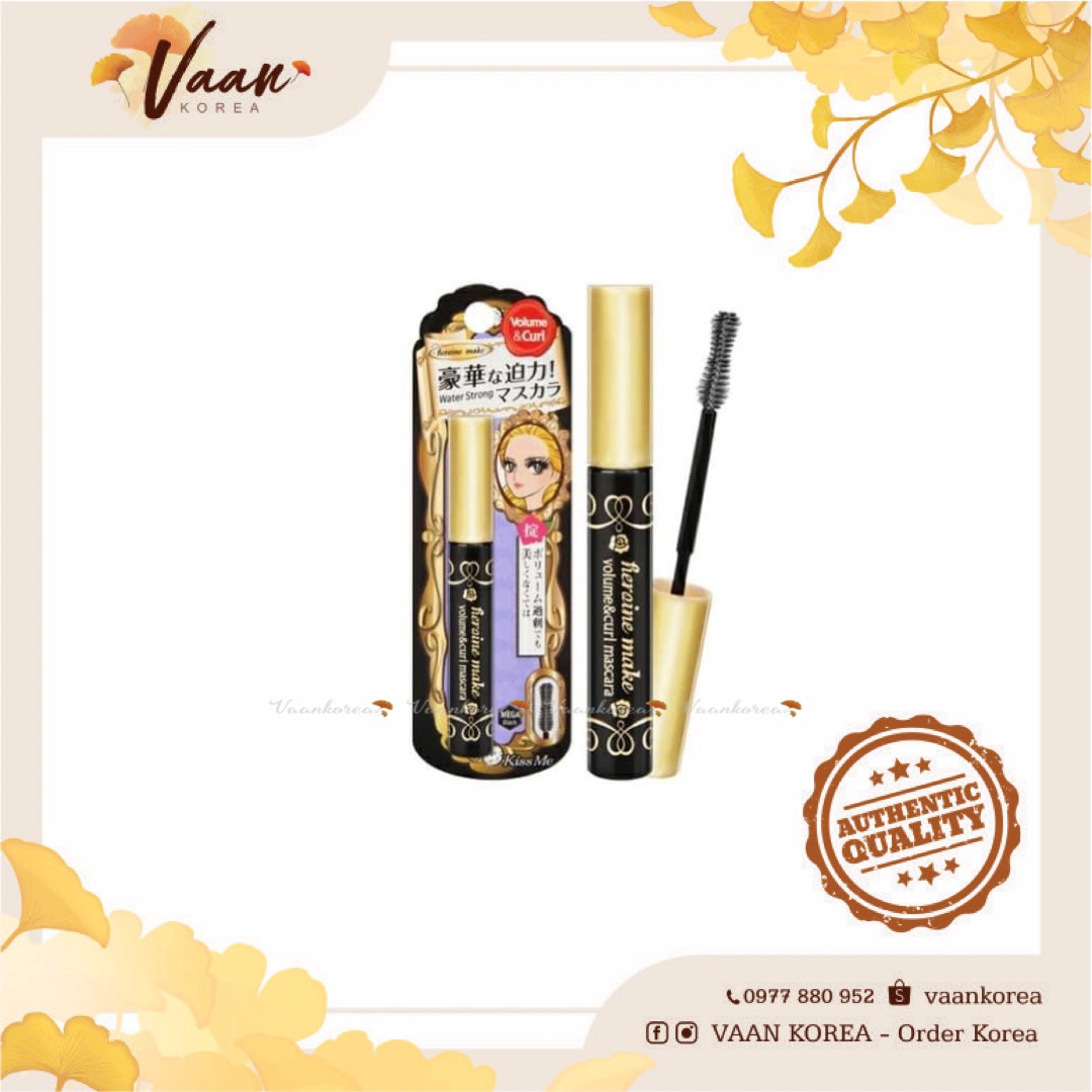 Mascara kiss me heroine make volume & curl masscara p date 08/2022