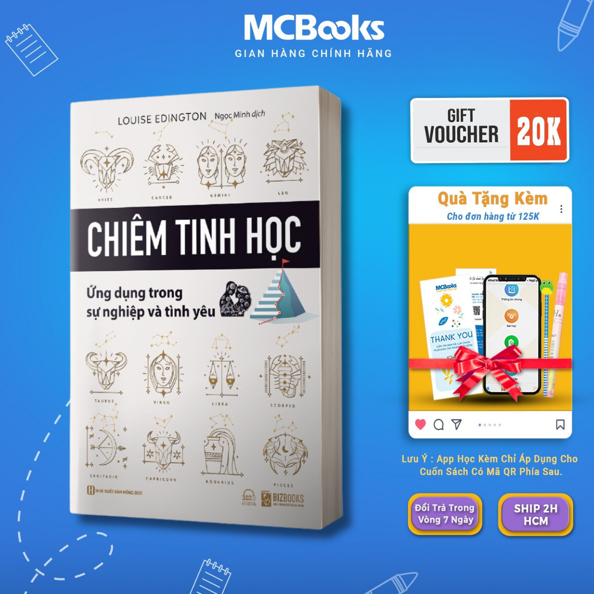 Sách - chiêm tinh học ứng dụng trong sự nghiệp và tình yêu - mcbooks
