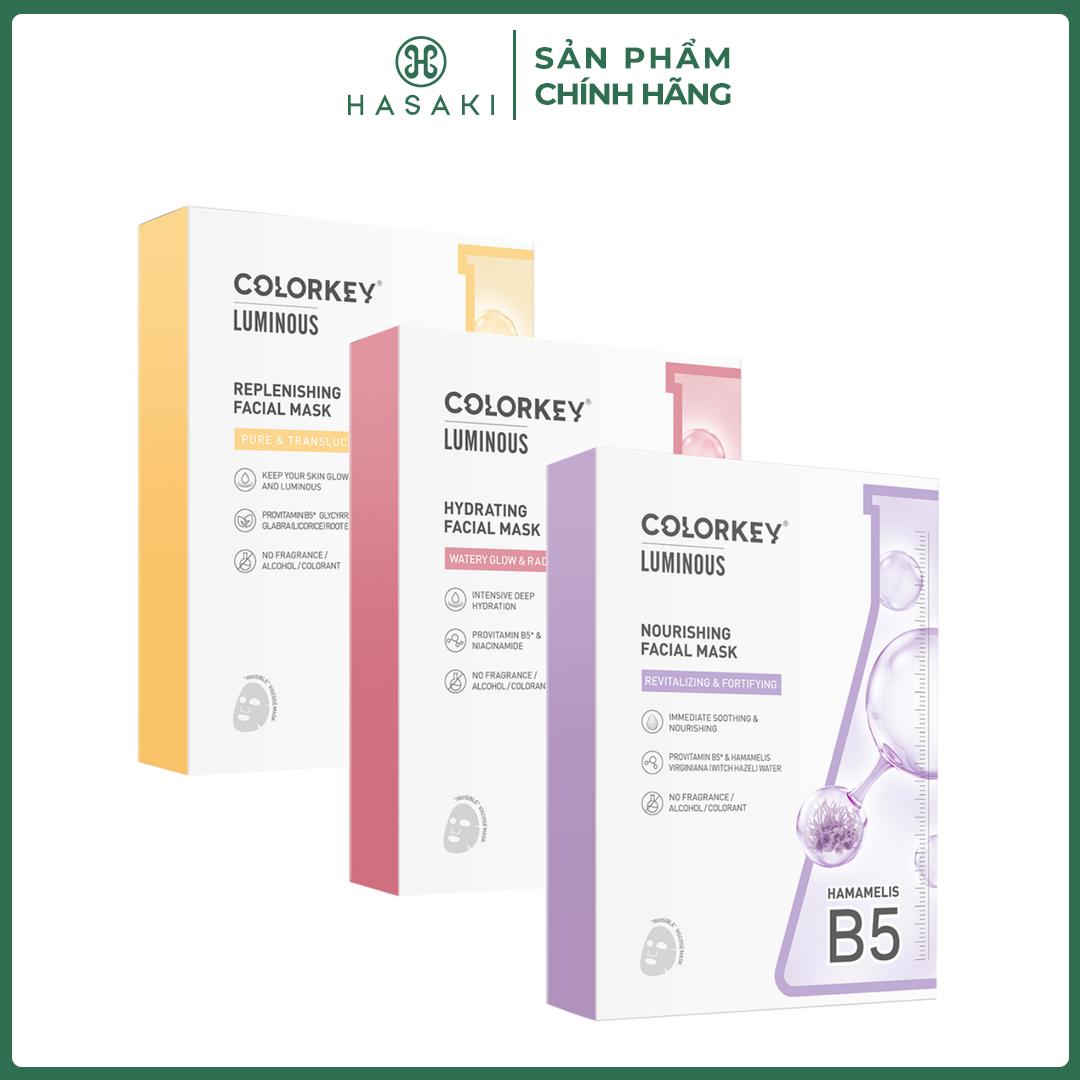 Combo 3 Hộp Mặt Nạ Colorkey 10 Miếng/ Hộp Hasaki Sản Phẩm Chính Hãng