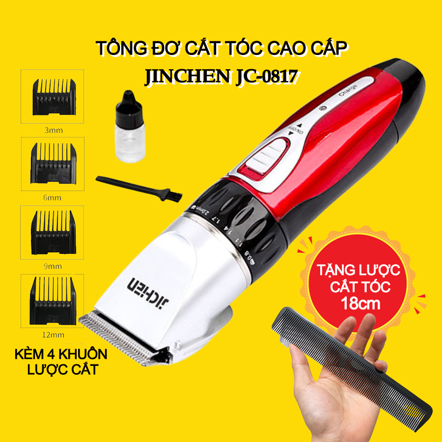 Tông đơ cắt tóc nam, tông đơ cắt tóc trẻ em, tông đơ cắt tóc tại nhà tích điện Jichen JC-0817