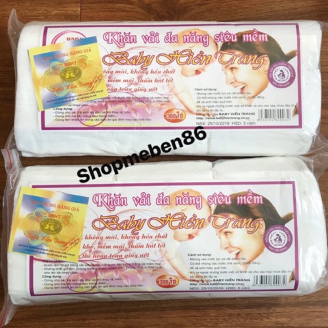Khăn vải khô đa năng chuẩn Hiền Trang ~220gr