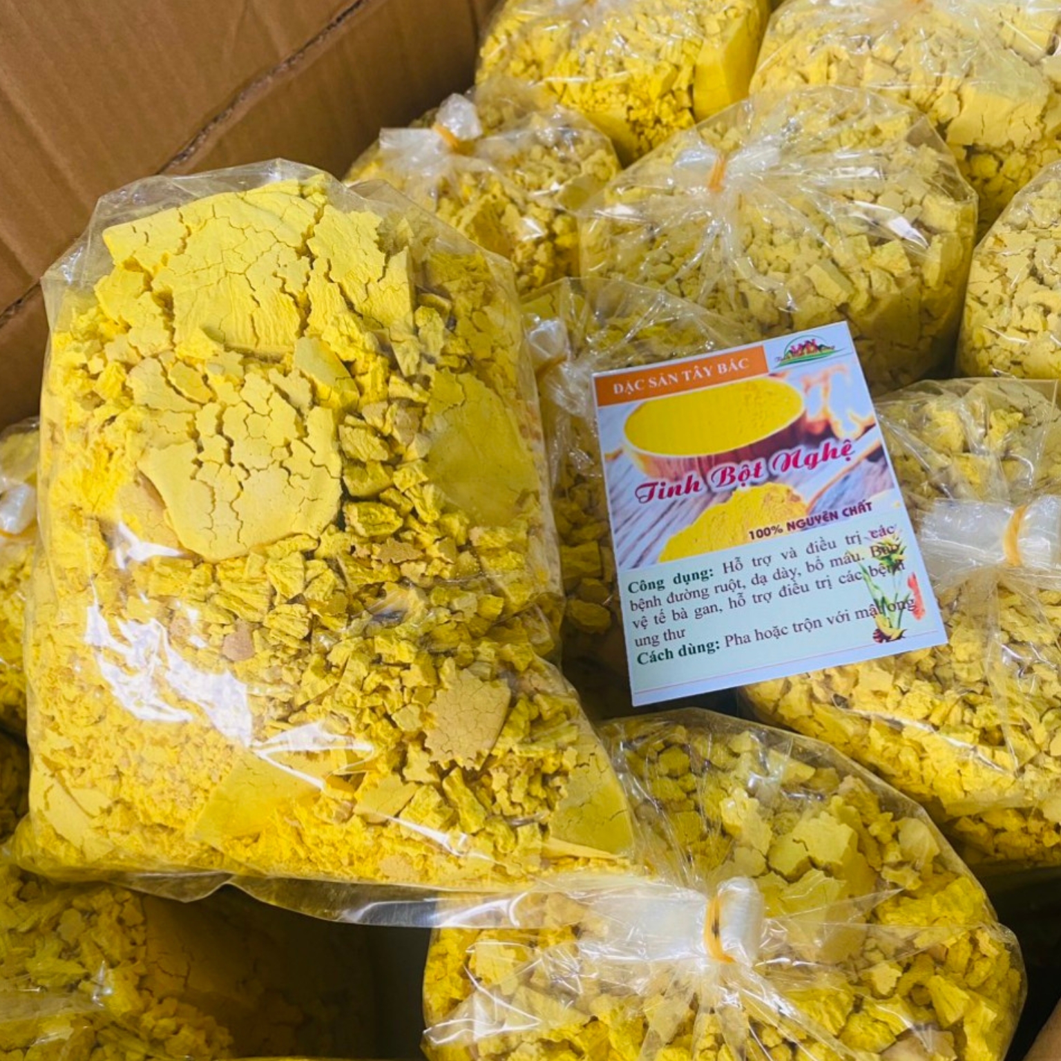 Tinh bột nghệ nếp Tây Bắc nguyên chất nhà làm. Tinh bột nghệ vàng, đỏ nano uống, trộn mật ong, đắp mặt