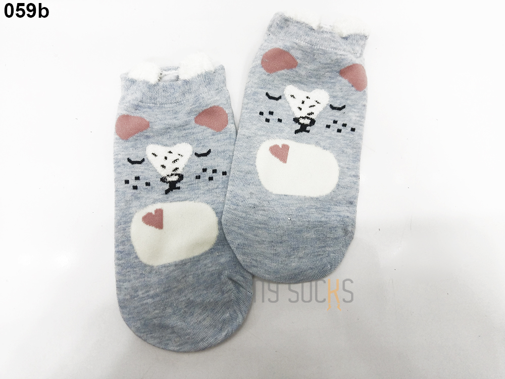 Vớ nữ cotton hình mèo cao cổ