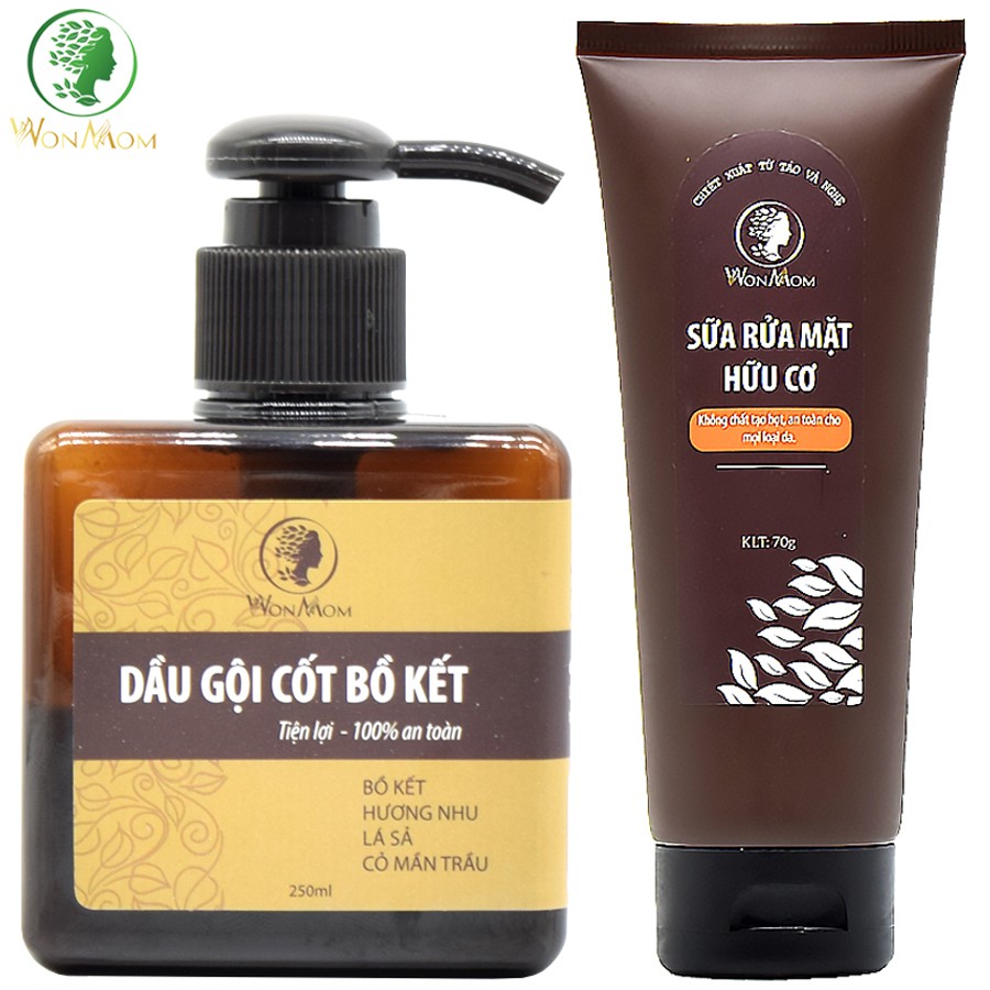 Bộ da đẹp tóc đen, nuôi dưỡng da đẹp, tóc xinh Wonmom