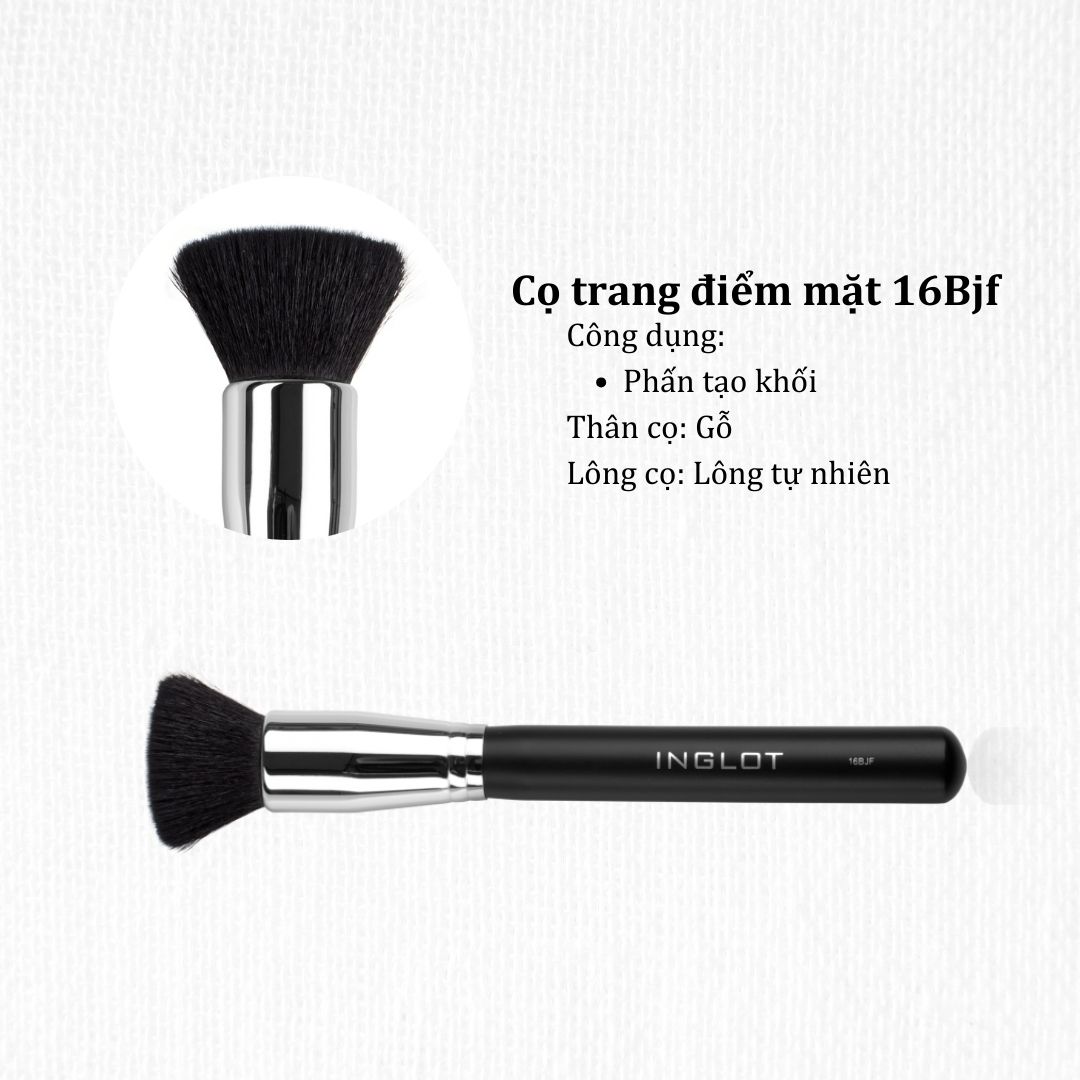 Cọ trang điểm tán phấn tạo khối lông mềm mại Makeup Brush 16Bjf Inglot