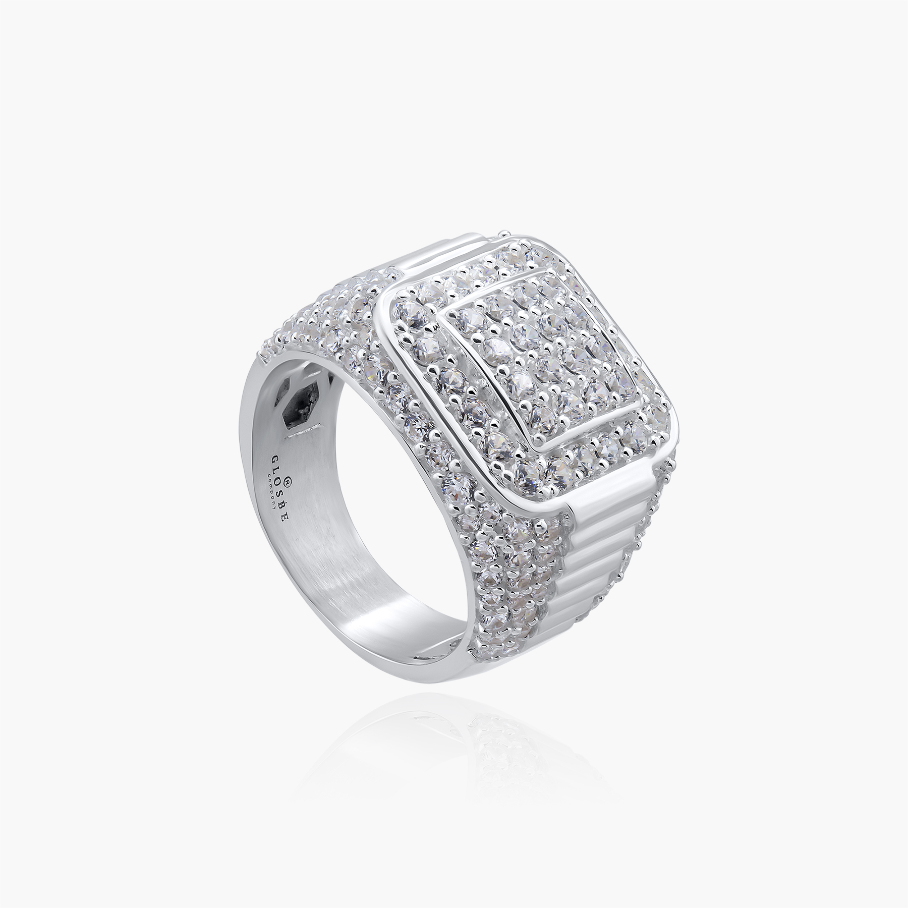 Nhẫn Bạc Nam Full Stone Glosbe