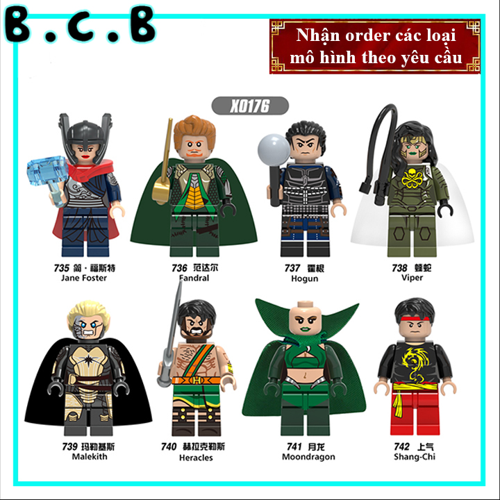 Siêu anh hùng Thor Ranarok - Đồ chơi lắp ráp mô hình Super Hero phim Marvels và DC Comics X0176