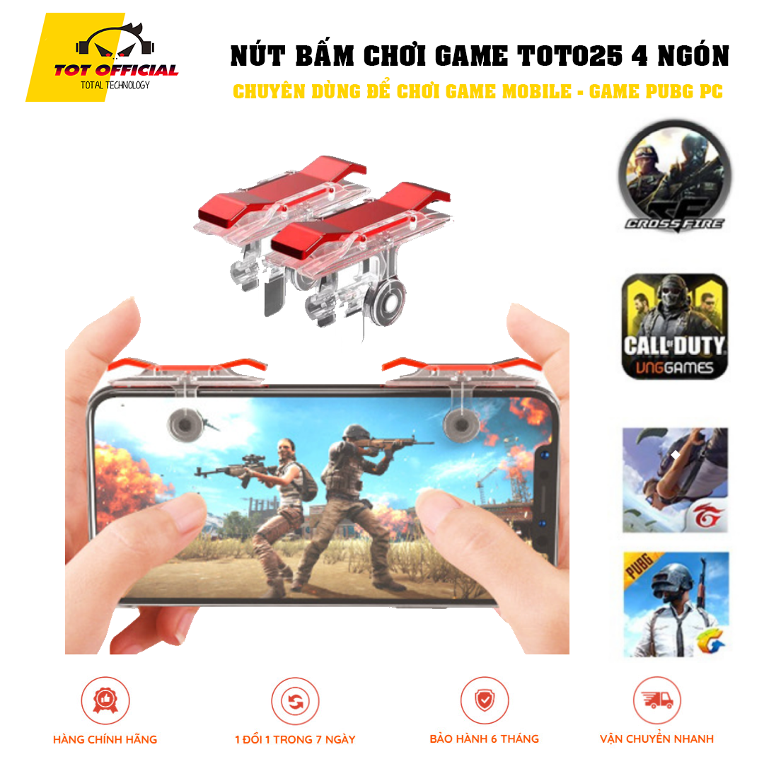 Nút Bắn Chơi Game TOT025 | Nút Bắn 4 ngón cực nhậy