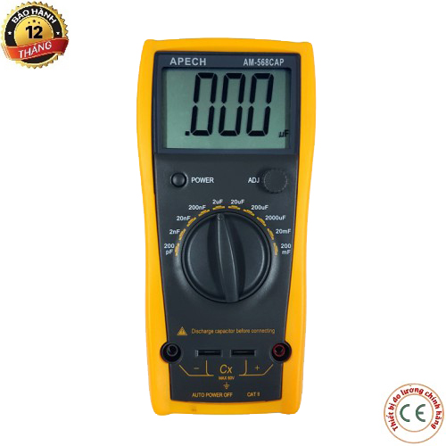 Am-568cap đồng hồ đo tụ điện apech am 568cap tự động xả tụ chống cháy máy chống nhiễu chính xác