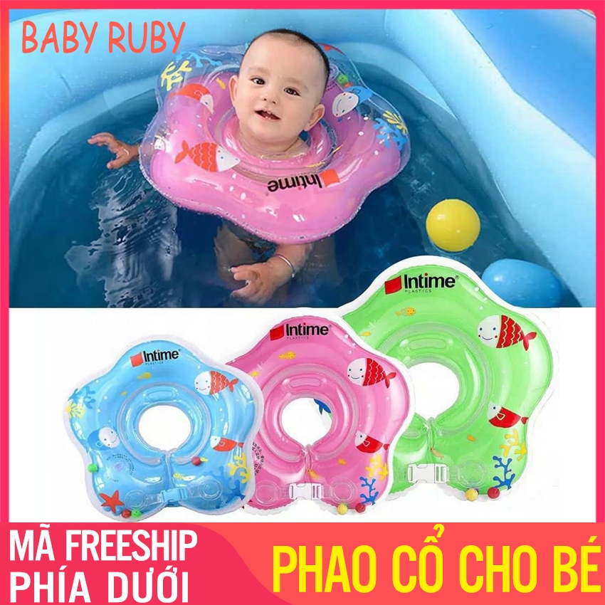 Phao Cổ Cho Bé Tập Bơi - Khóa Dây An Toàn, Đường Kính Vòng Cổ 9cm - Phao cổ em bé, phao cổ cho bé sơ sinh, phao cổ cho bé tập bơi, phao cổ tập bơi cho bé, phao co cho be, phao đỡ cổ cho trẻ, phao tắm đỡ cổ cho bé - Baby Ruby